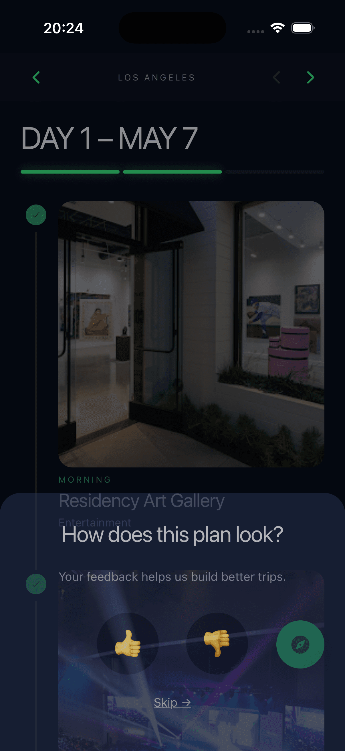 Plan review with feedback overlay